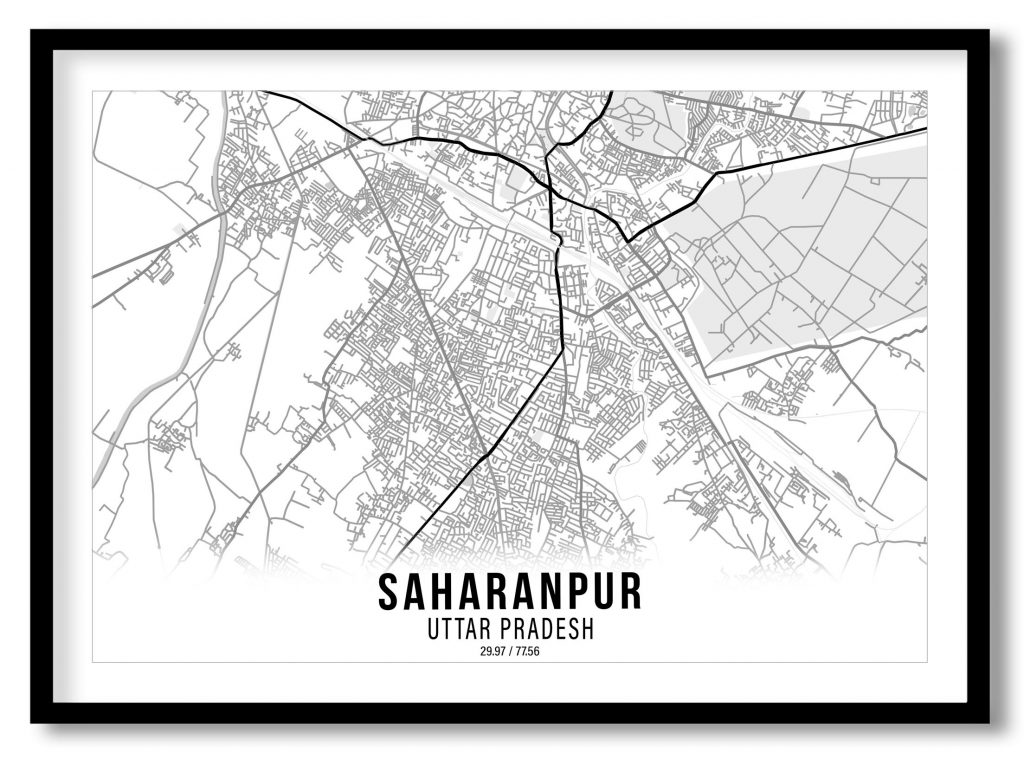Saharanpur gradient map