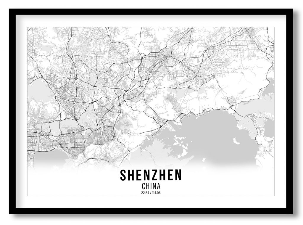 Shenzhen gradient map