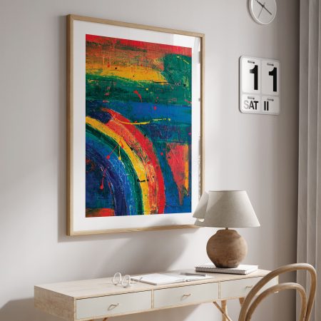 Abstract Rainbow Arc – Wall Hanging