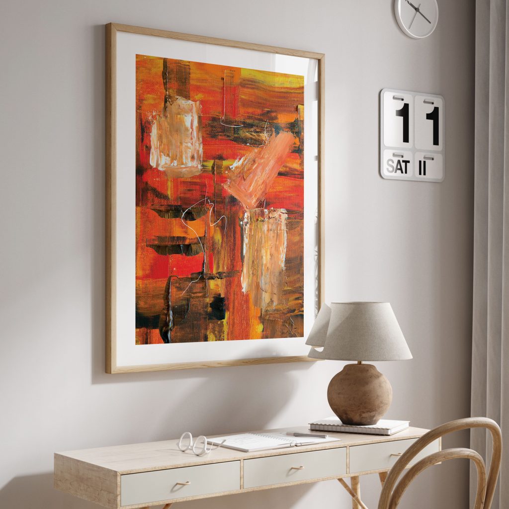 Abstract Painted Slabs – Wall Decor