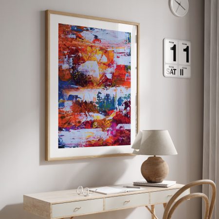 Abstract Impasto Blocks – Home Decor