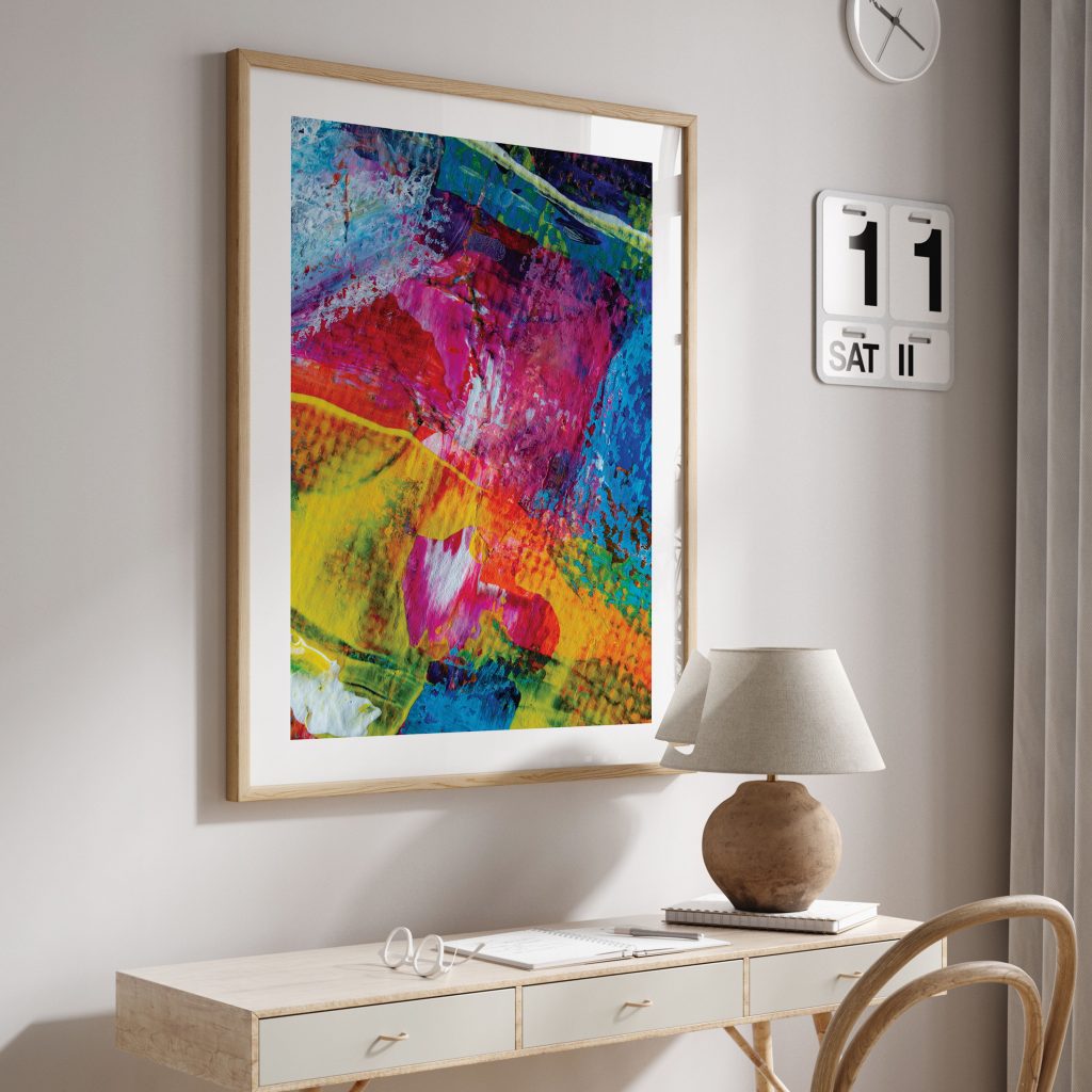 Abstract Multi-colored Brushstrokes – Wall Painting