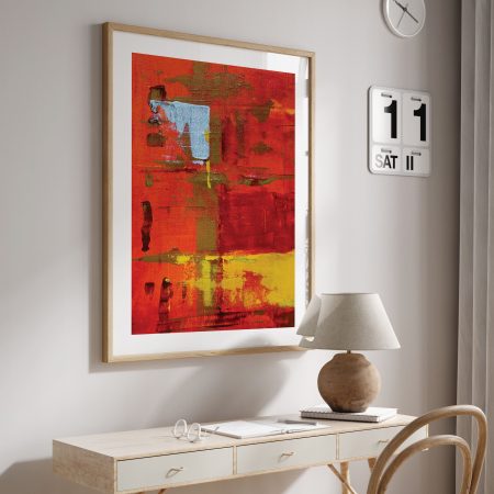 Abstract Composition Red Yellow Blue – Wall Painting