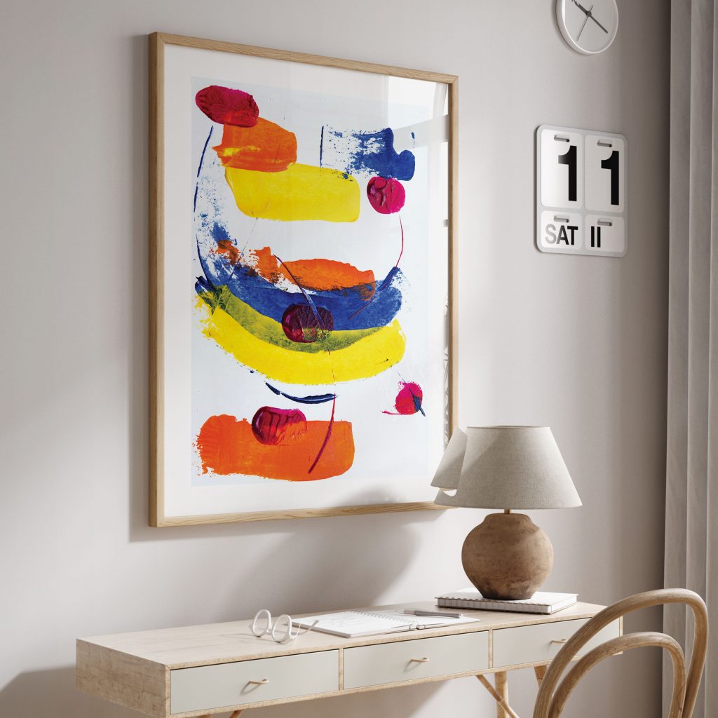 Abstract Colorful Brushstrokes – Wall Decor