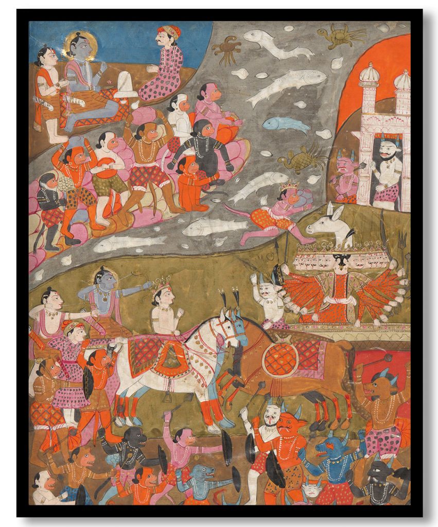The Battle between Ram and Ravan by Anonymous (Late 19th century)