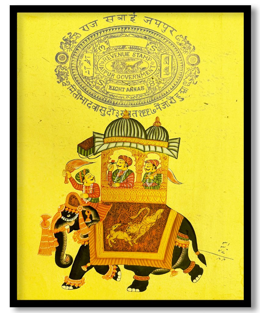 Indian miniature jaipur painting
