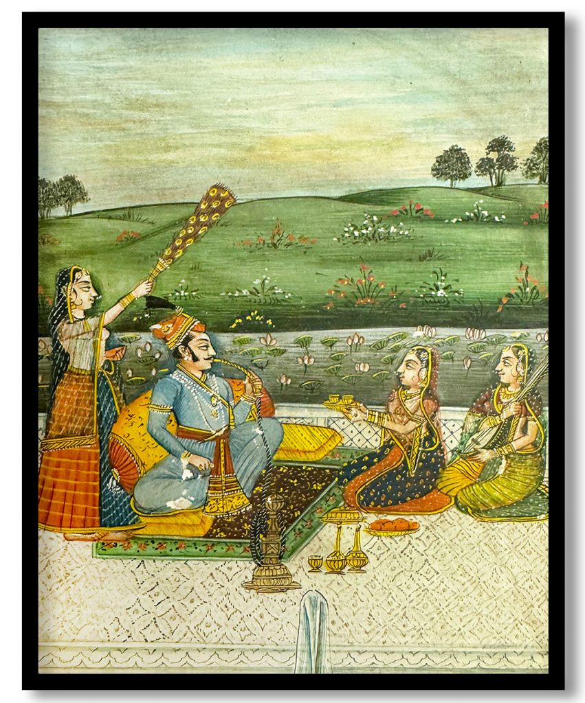 Miniature painting of emperor