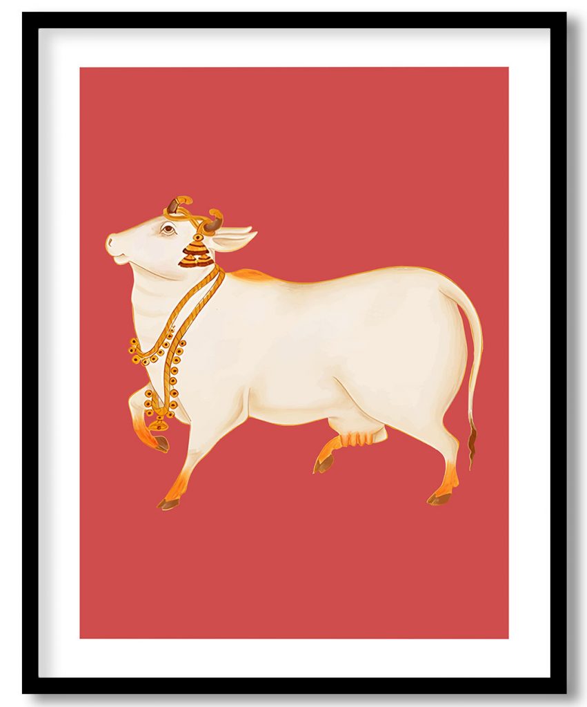Neoteric pichwai cow