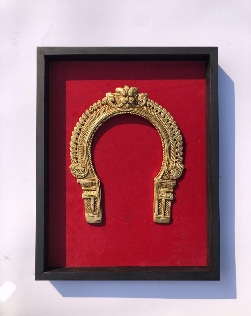 Traditional Brass Prabhawal Wall Art for Diety Sanctuaries