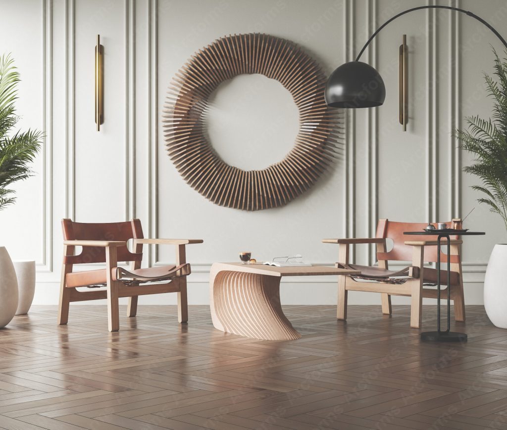 Modern Wavy Wooden Wall Art Decor - Ready to Hang