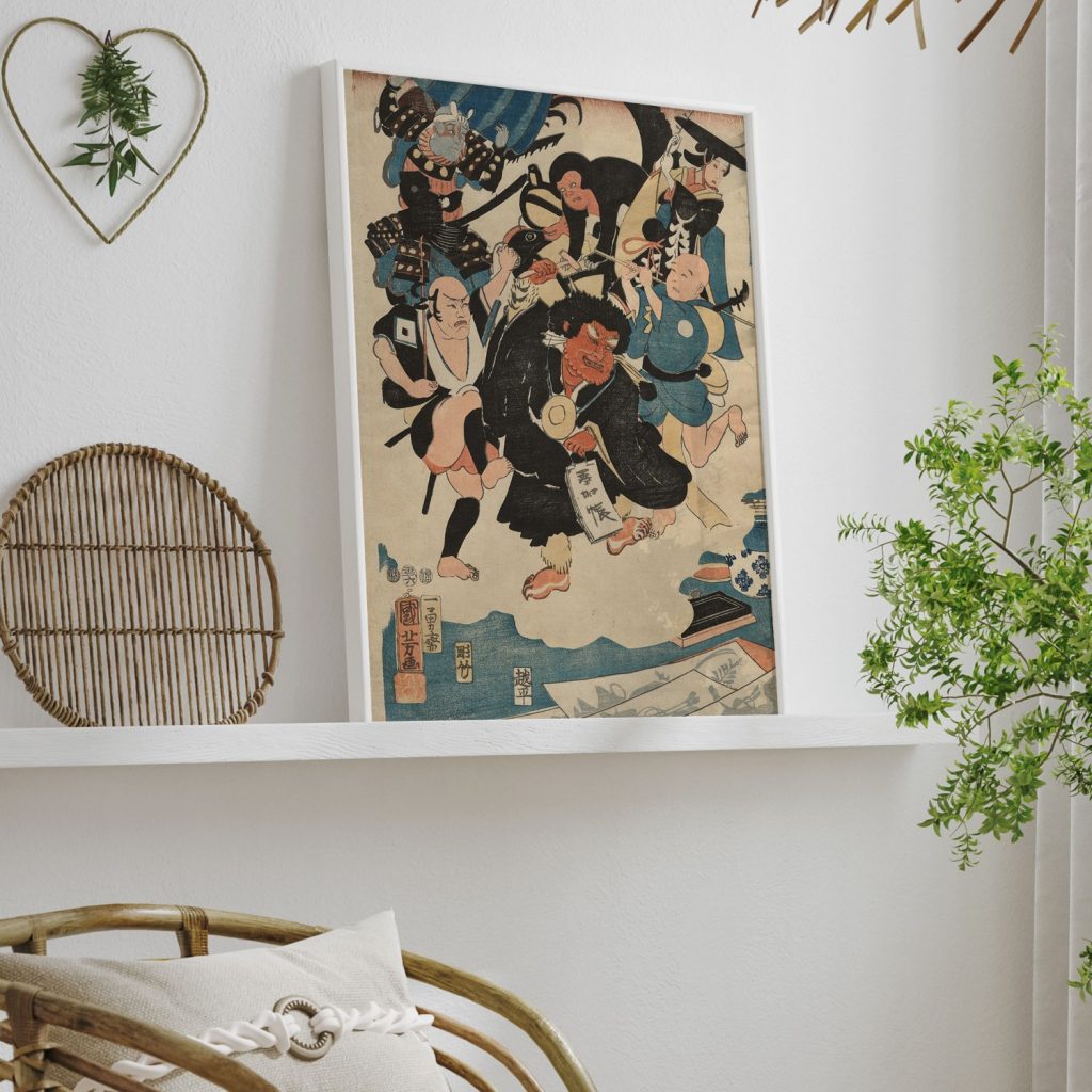 The Strange Occurrence of Ukiyo Matahei and his Famous Paintings by Utagawa Kuniyoshi (1853)