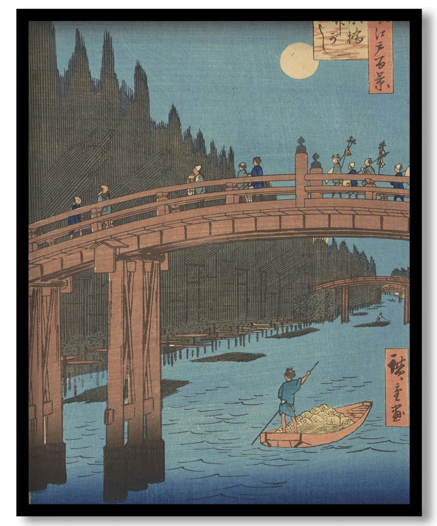 Kyobashi Takegashi, from the series, One Hundred Famous Views of Edo by Utagawa Hiroshige (19th century)