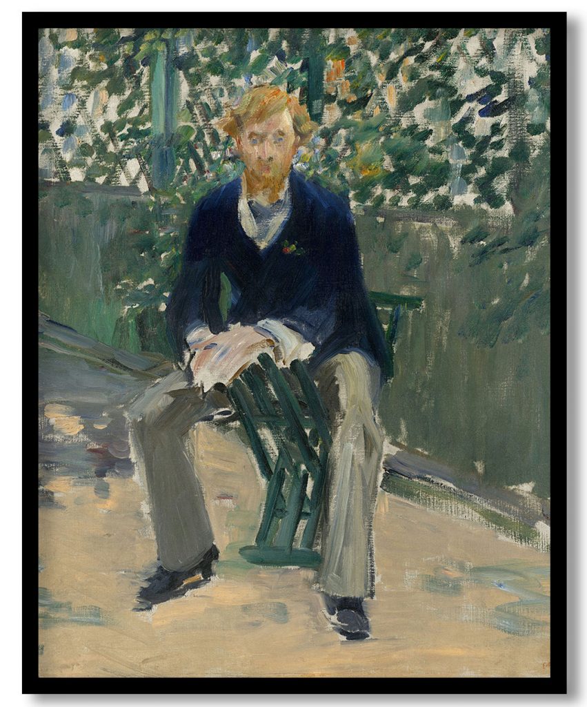 George Moore in the Artist's Garden by Edouard Manet (1879)