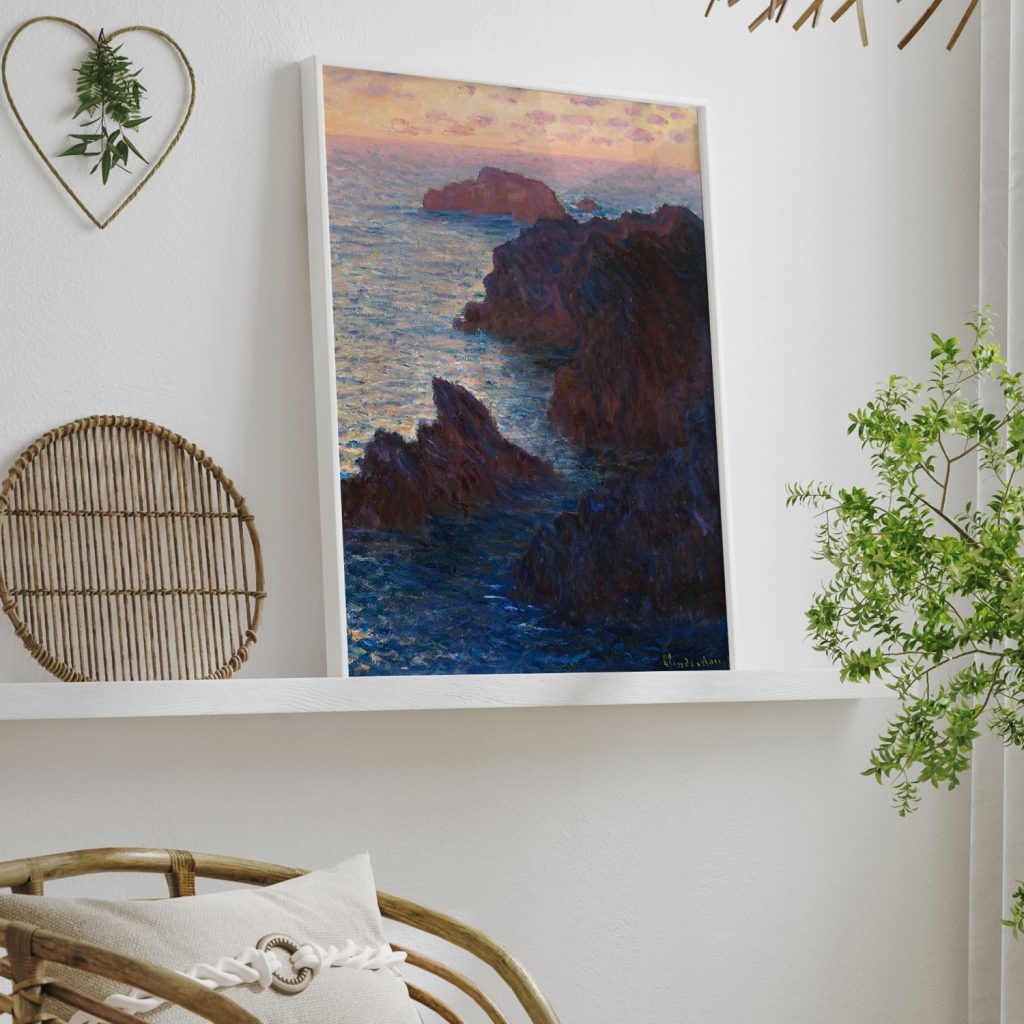 Rocks at Belle-Île, Port-Domois by Claude Monet (1886)