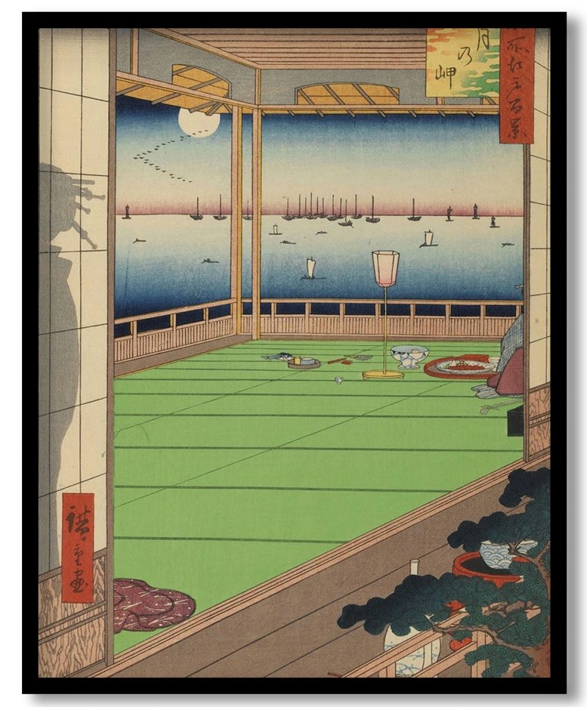 Moon-Viewing Point, No. 82 from One Hundred Famous Views of Edo by Utagawa Hiroshige (1857)