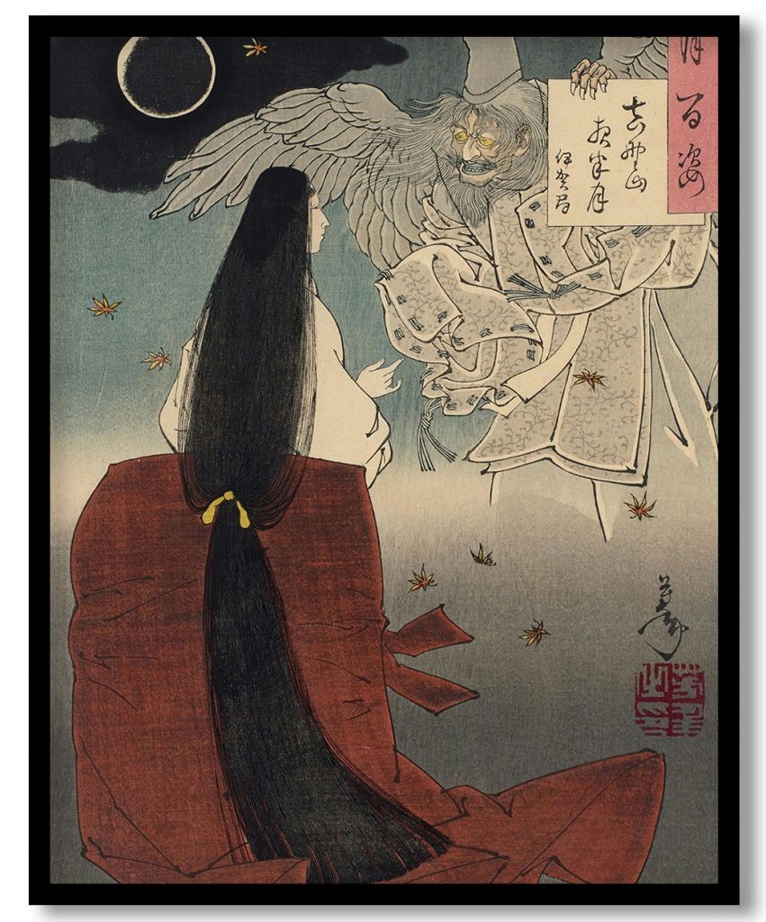 Mount Yoshino, Midnight Moon by Taiso Yoshitoshi (1886)