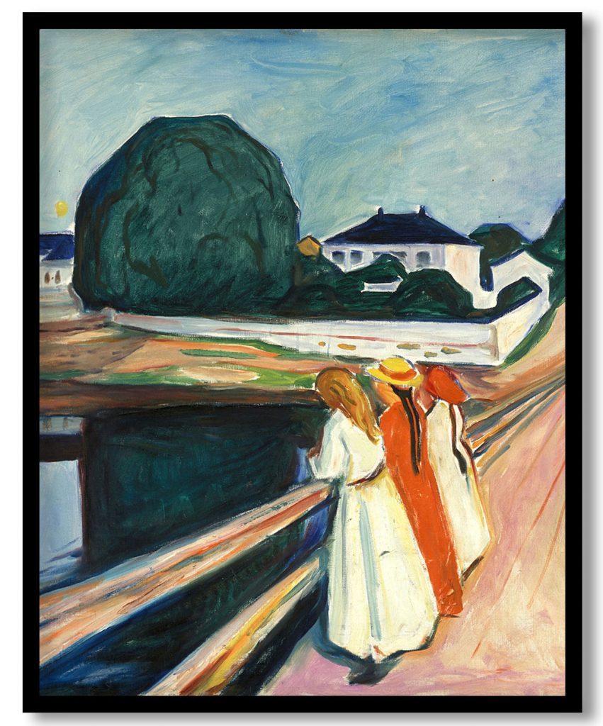 The Girls on the Bridge by Edvard Munch