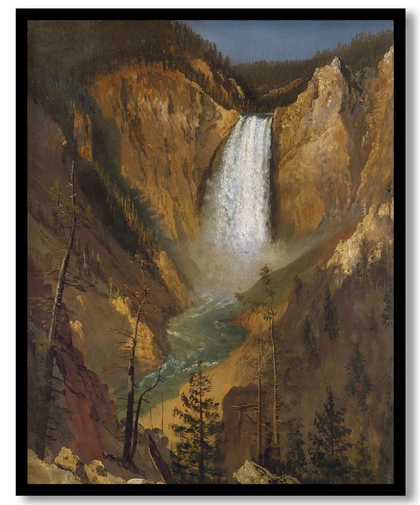 Lower Falls of the Yellowstone by Albert Bierstadt (1881)