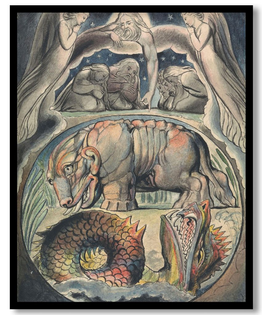Behemoth and Leviathan by William Blake (1825)
