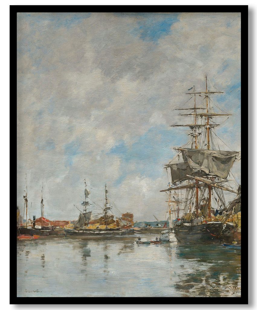 The Dock of Deauville by Eugene Boudin (1891)