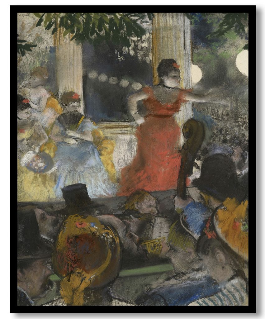 Café-Concert at Les Ambassadeurs by Edgar Degas (1877)