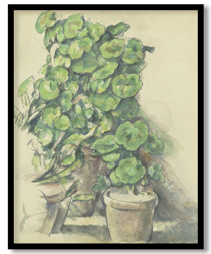 Geraniums by Paul Cezanne (1888-90)