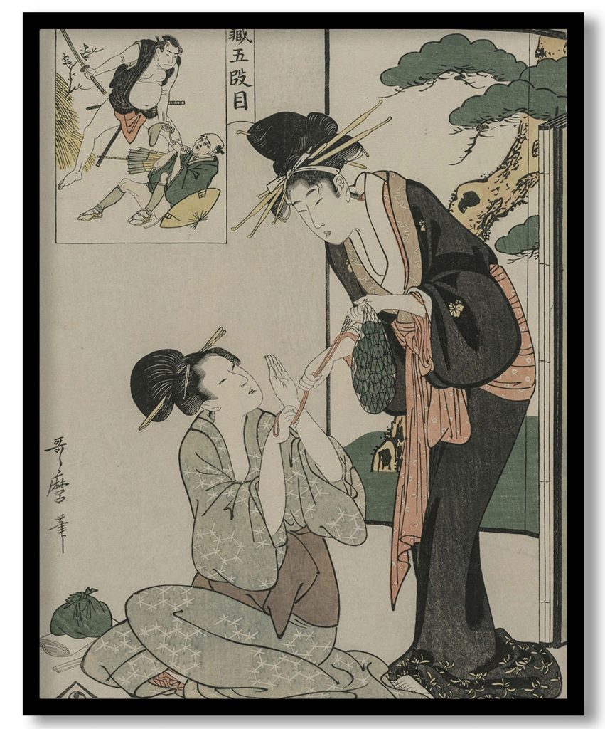 Chushingura: Act V of The Storehouse of Loyalty by Kitagawa Utamaro (1790)