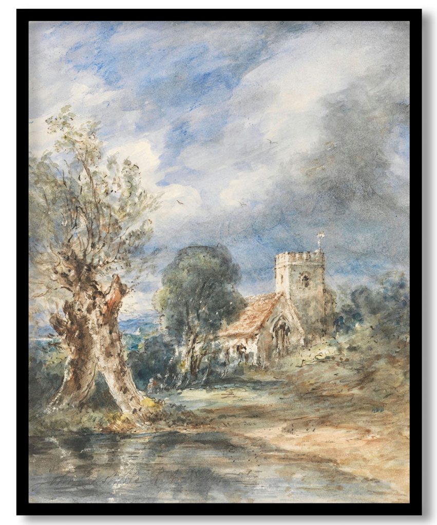 Stoke Poges Church by John Constable (1834)