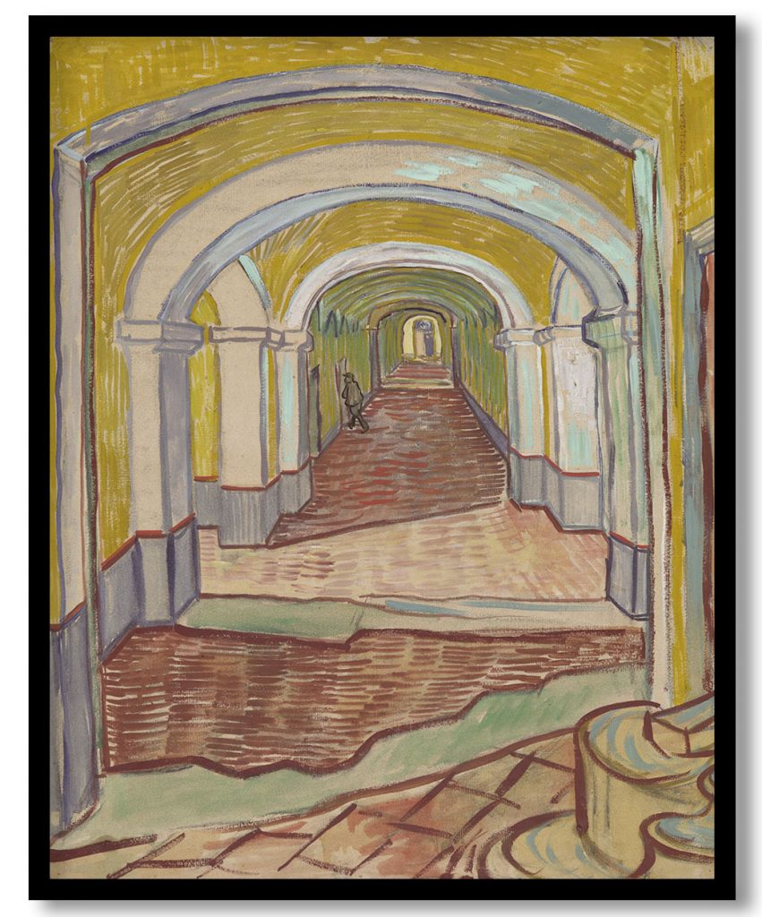 Corridor in the Asylum by Vincent van Gogh (1889)