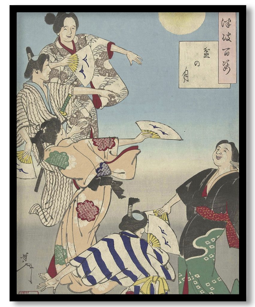 De maan van het Bon festival by Tsukioka Yoshitoshi (1887)