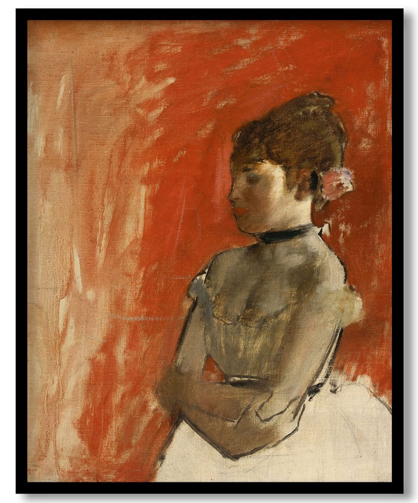 Ballet Dancer with Arms Crossed by Edgar Degas (1872)