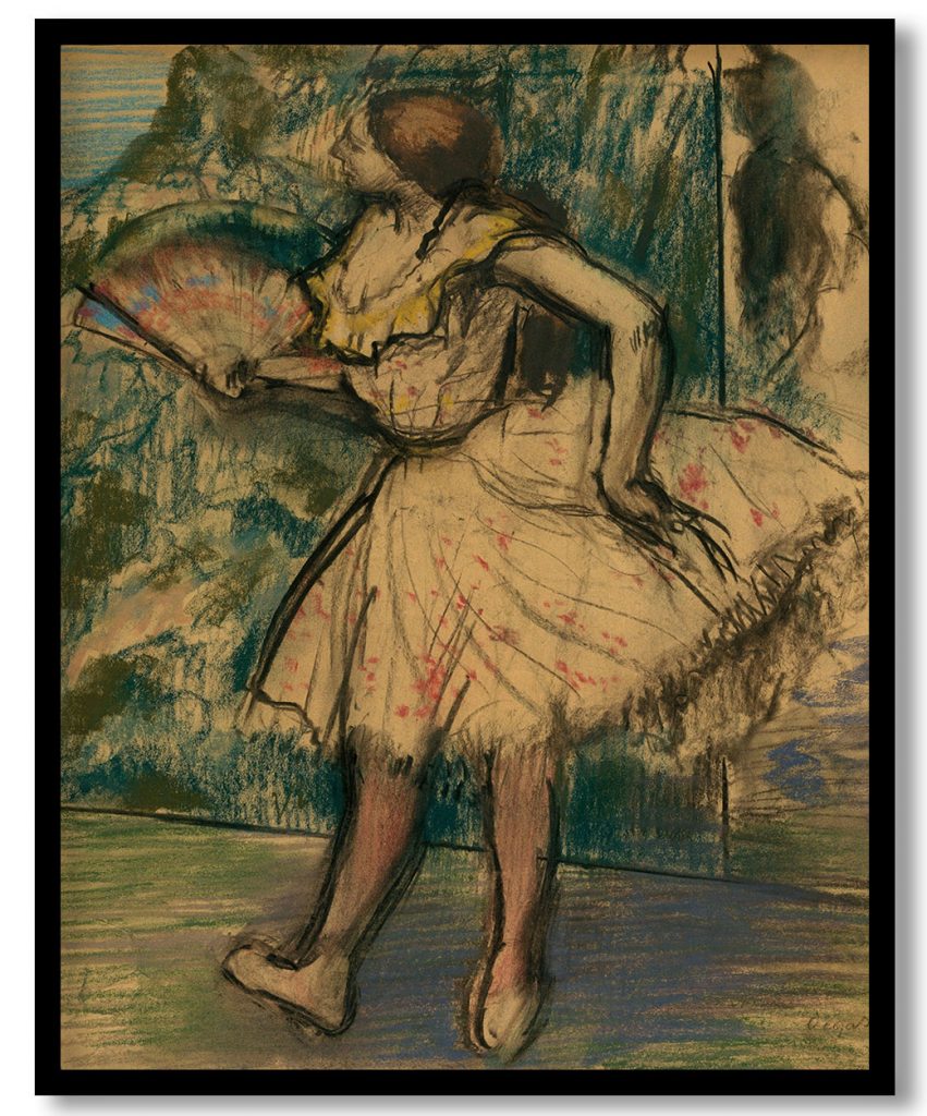 Dancer with a Fan by Edgar Degas (1890-95)