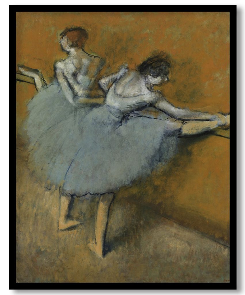 Dancers at the Barre by Edgar Degas (1900)