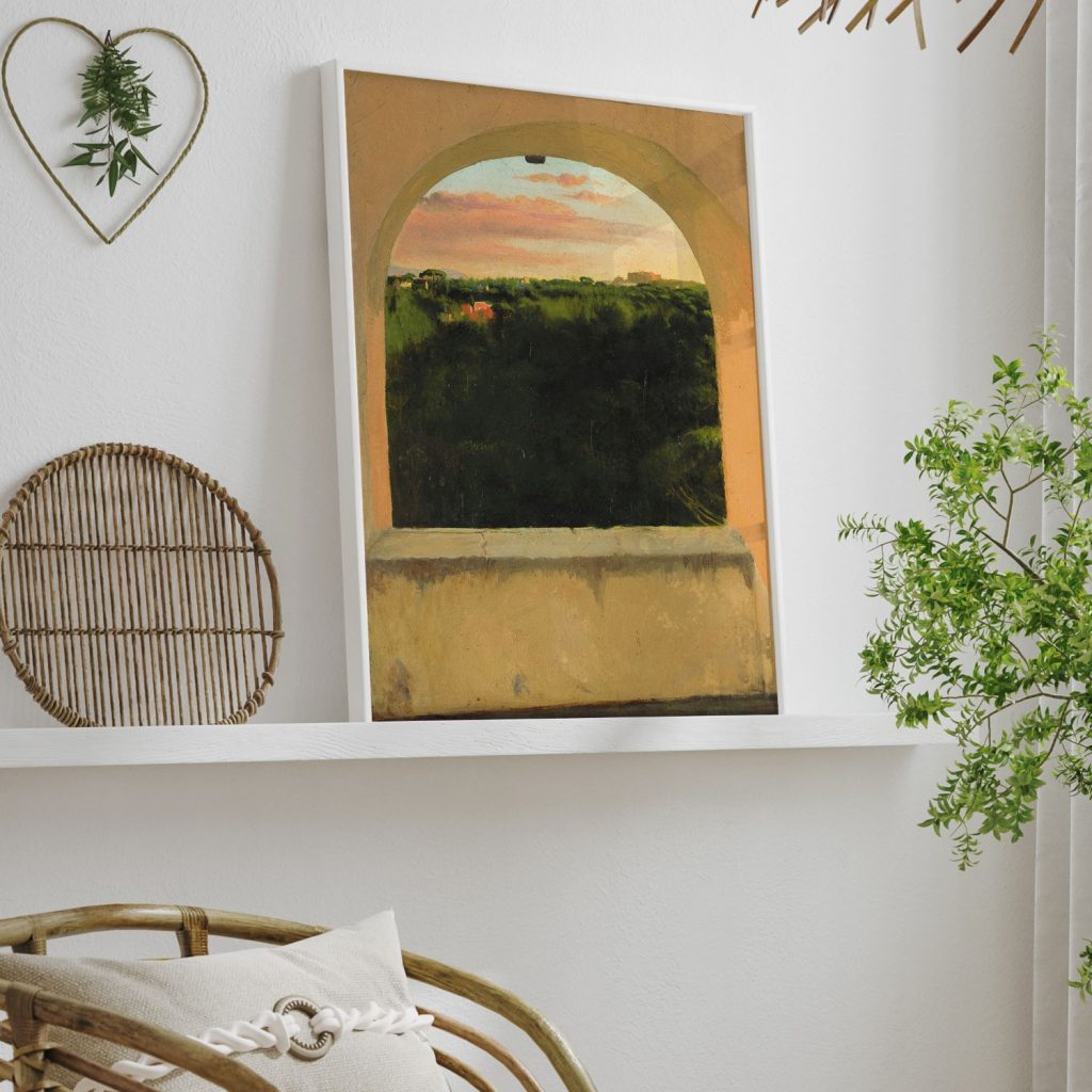 Italian Landscape seen through a Skylight by Edgar Degas (1856-59)
