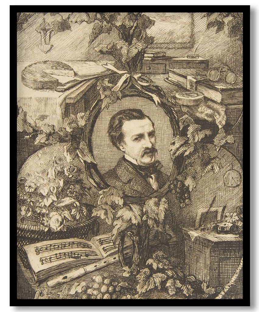 Frontispiece for Champfleury's 'Les Amis de la Nature' by Gustave Courbet (1859)