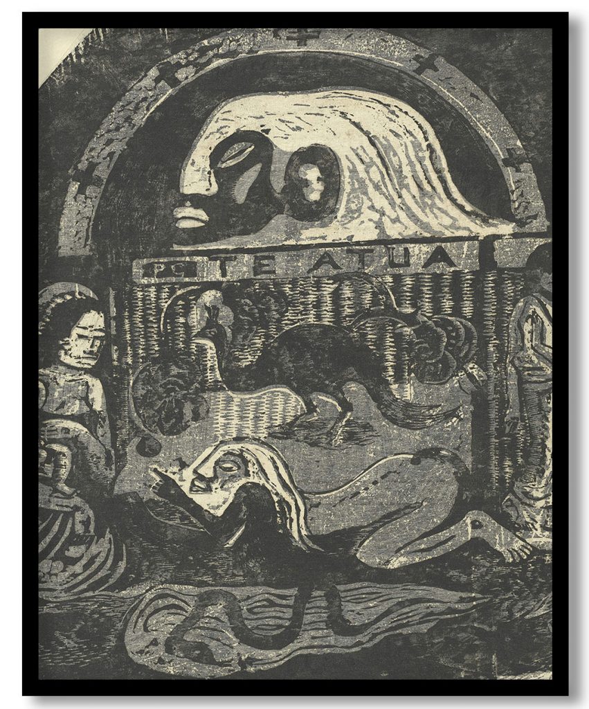 Te Atua (The Gods) Small Plate by Paul Gauguin (1895)