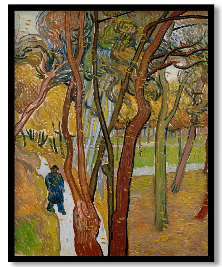 The Garden of Saint Paul's Hospital (`Leaf-Fall') by Vincent van Gogh ( 1889-89)