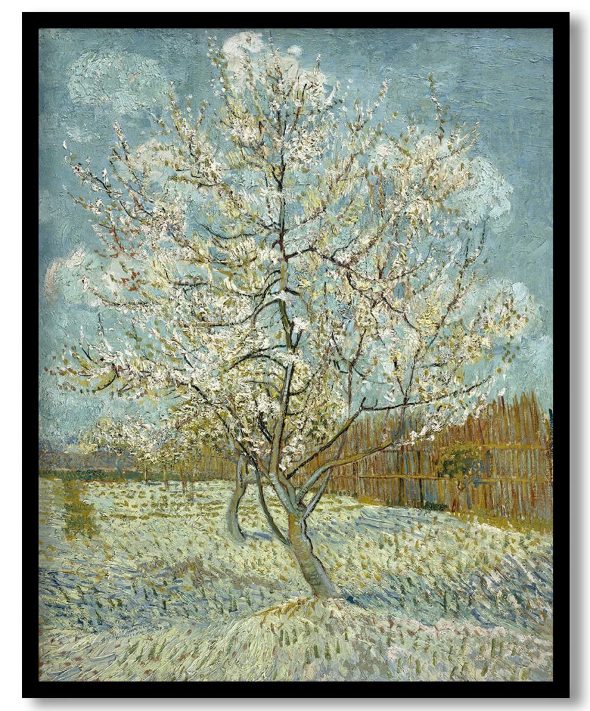 The Pink Peach Tree by Vincent van Gogh (1888)