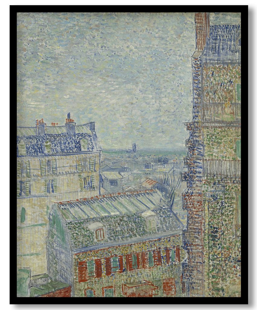 View from Theo's Apartment by Vincent van Gogh ( 1887-87)