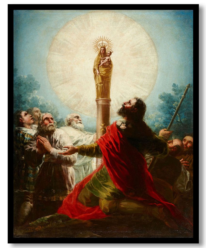 The Apostle Santiago and his disciples adoring the Virgen del Pilar by Francisco Goya (1775)