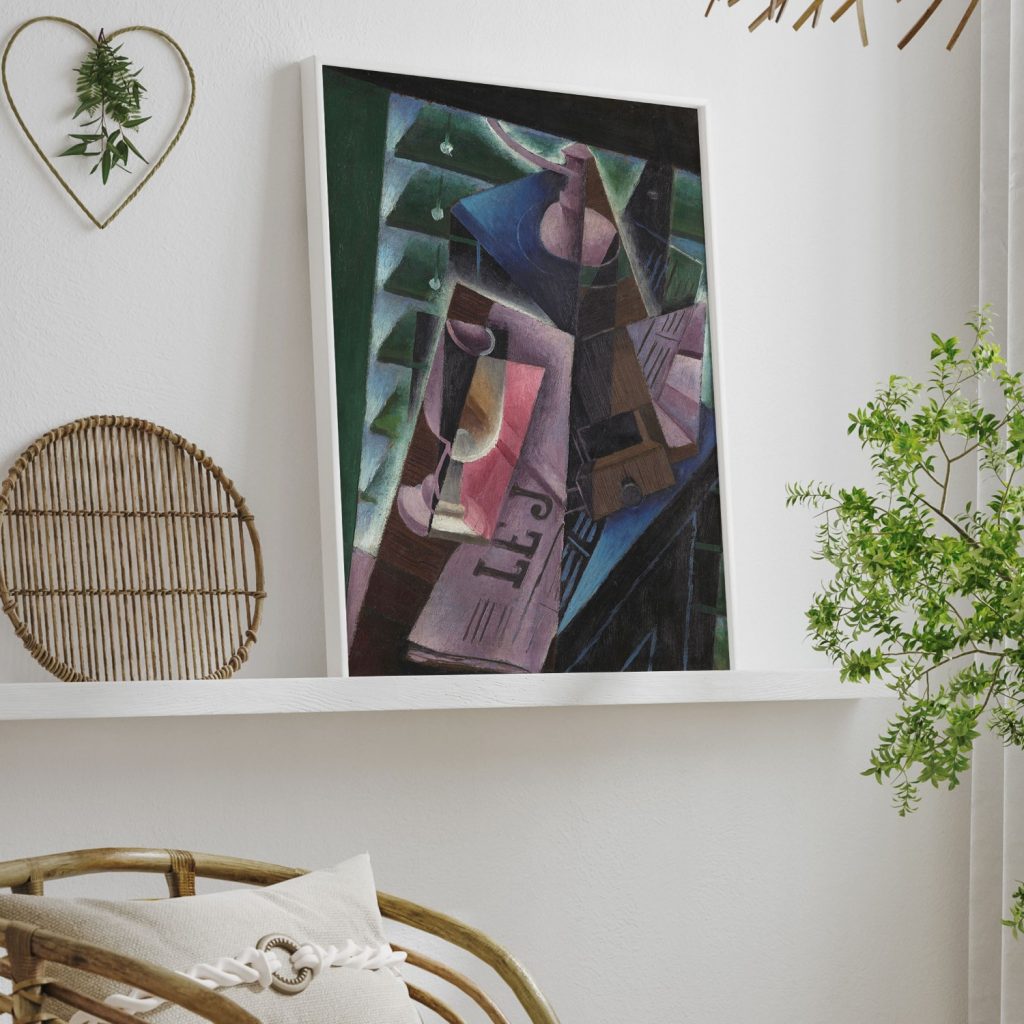 Coffee Grinder and Glass by Juan Gris (1915)