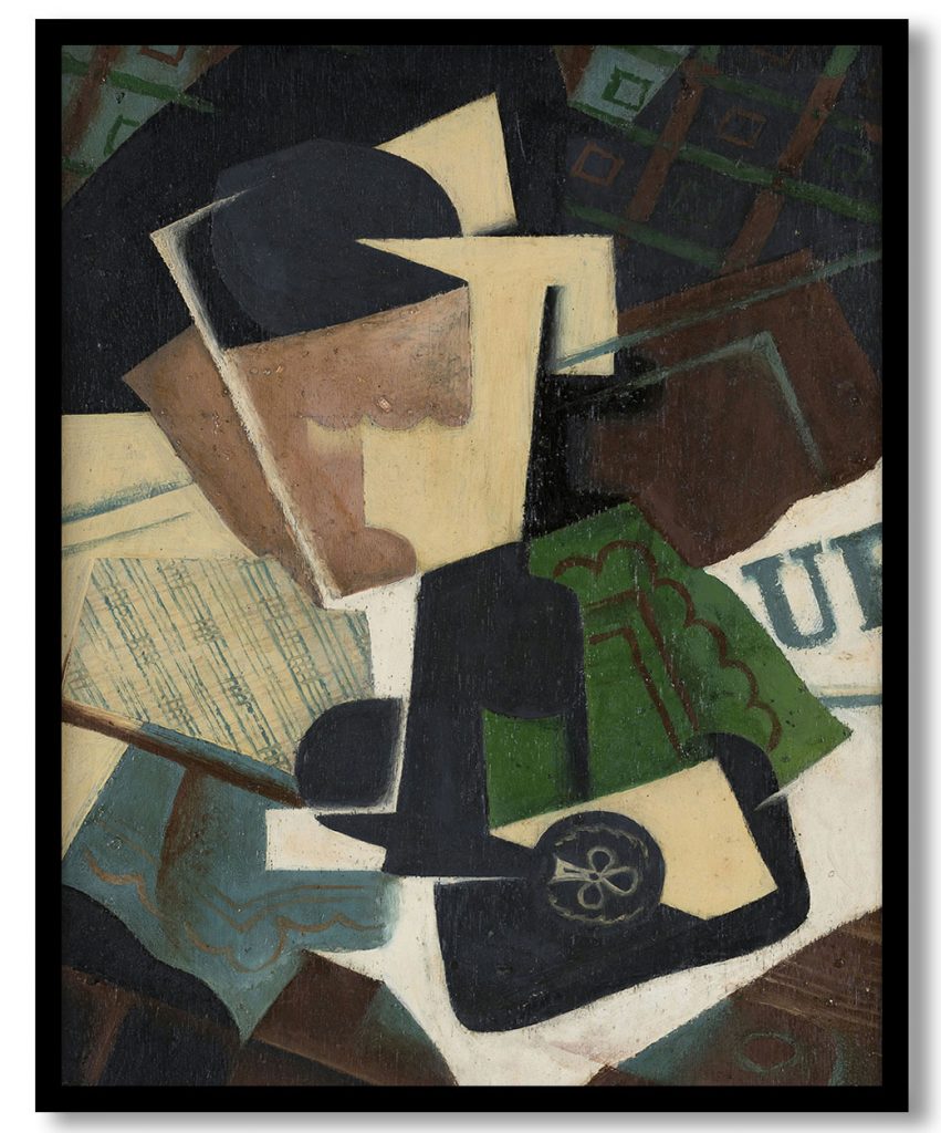 Glass and Ace of Clubs by Juan Gris (1917)