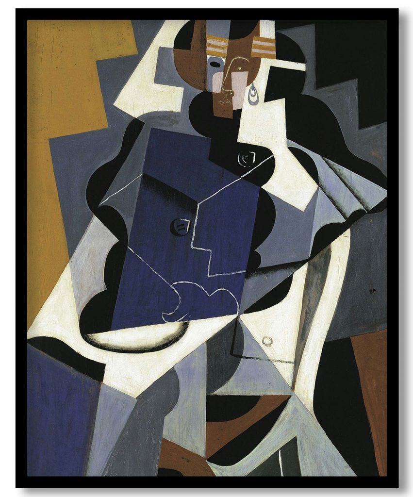 Seated Woman by Juan Gris (1917)