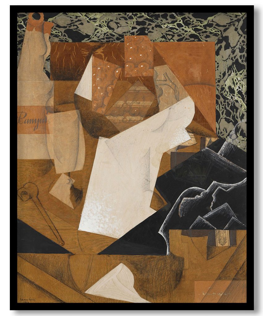 Still Life with Grapes by Juan Gris (1914)