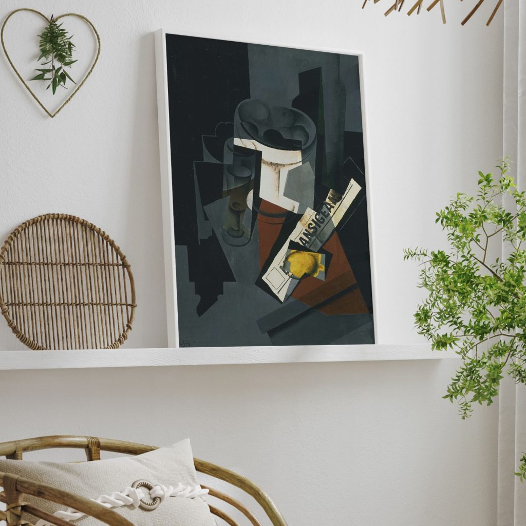 Still Life with Newspaper by Juan Gris (1916)