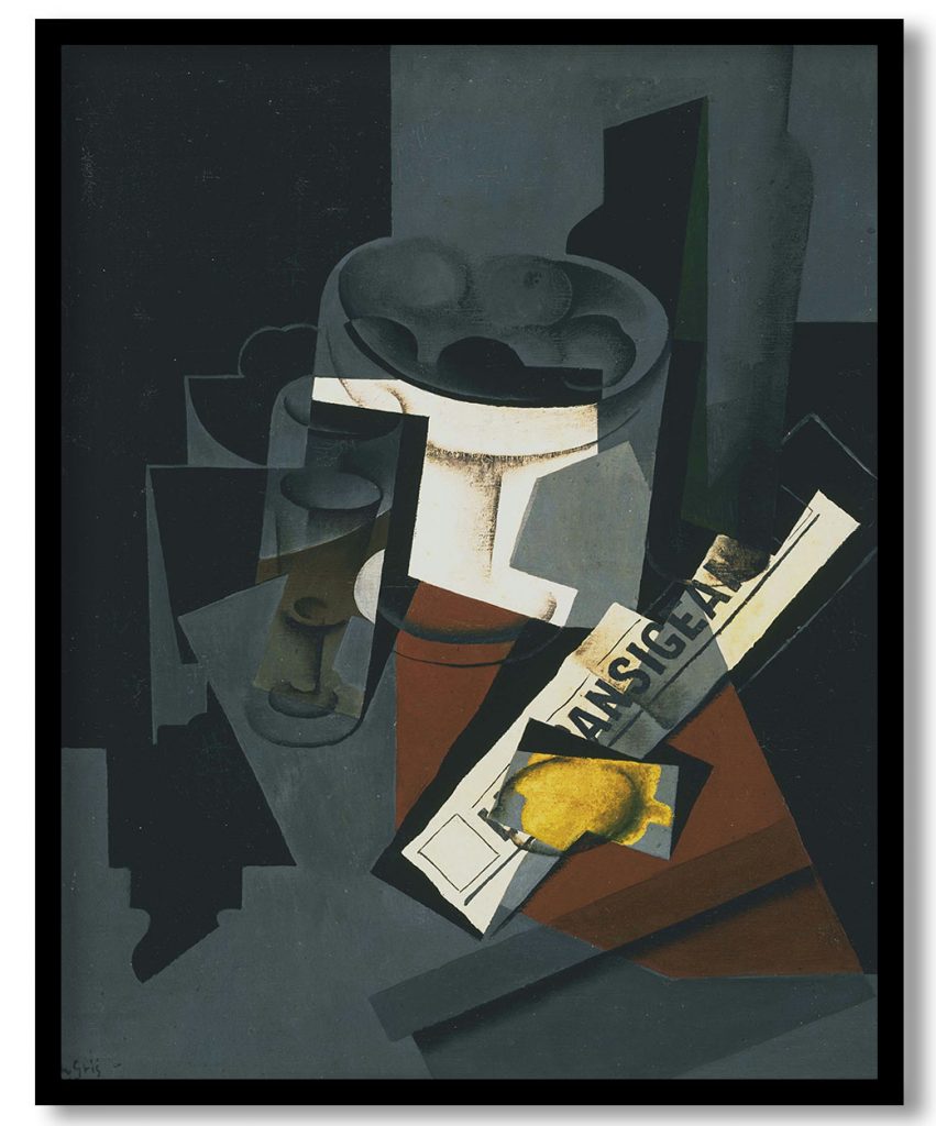 Still Life with Newspaper by Juan Gris (1916)