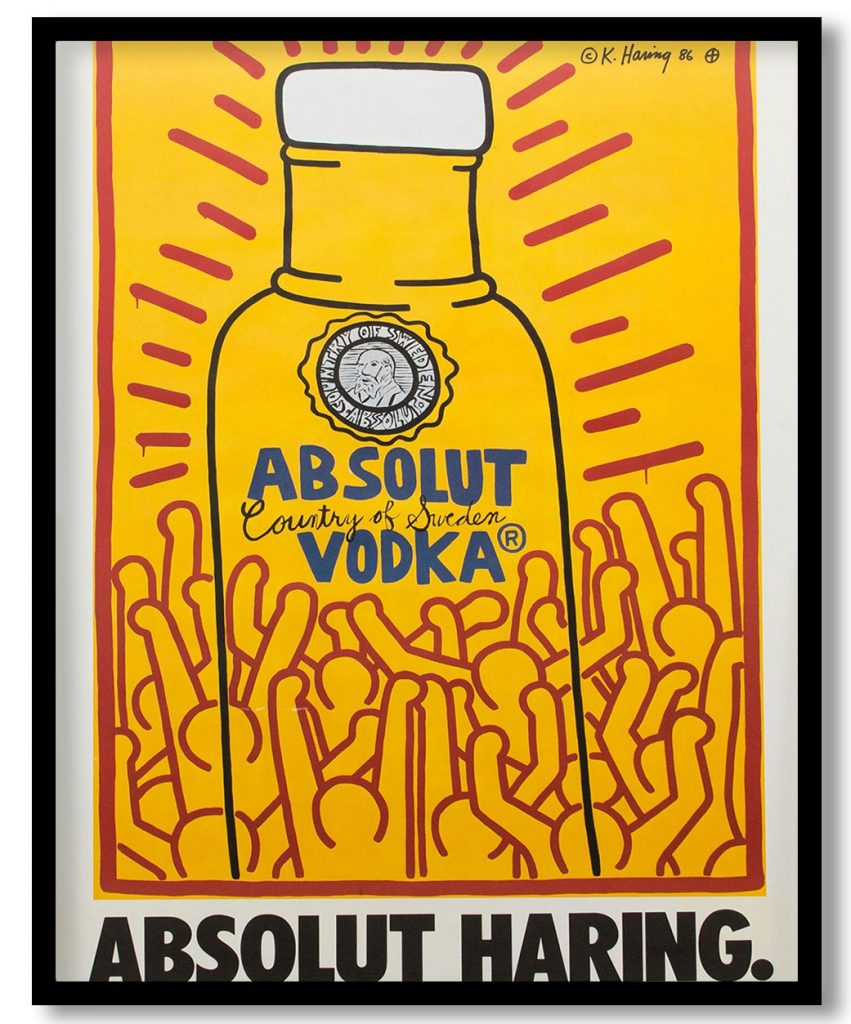 Absolut Vodka! by Keith Haring (1986)