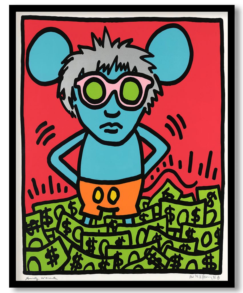 Andy Mouse by Keith Haring (1986)