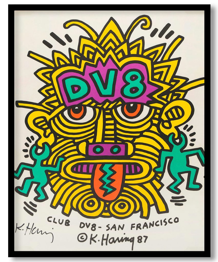 Club DV8 – San Francisco by Keith Haring (1987)