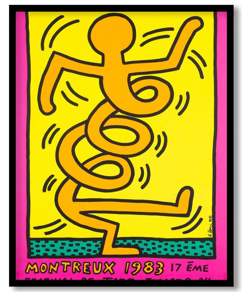 Montreux 1983 17ème Festival de Jazz - Juillet 8-24 by Keith Haring (1983)